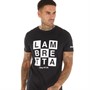 Lambretta Mens Two Tone Box T-Shirt Black
