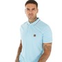 Lambretta Mens Dress Polo Sky Blue