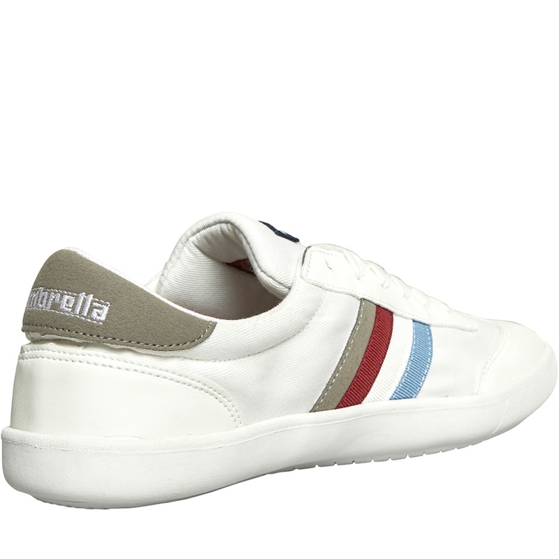 Lambretta Mens Vulkan Trainers White/Grey