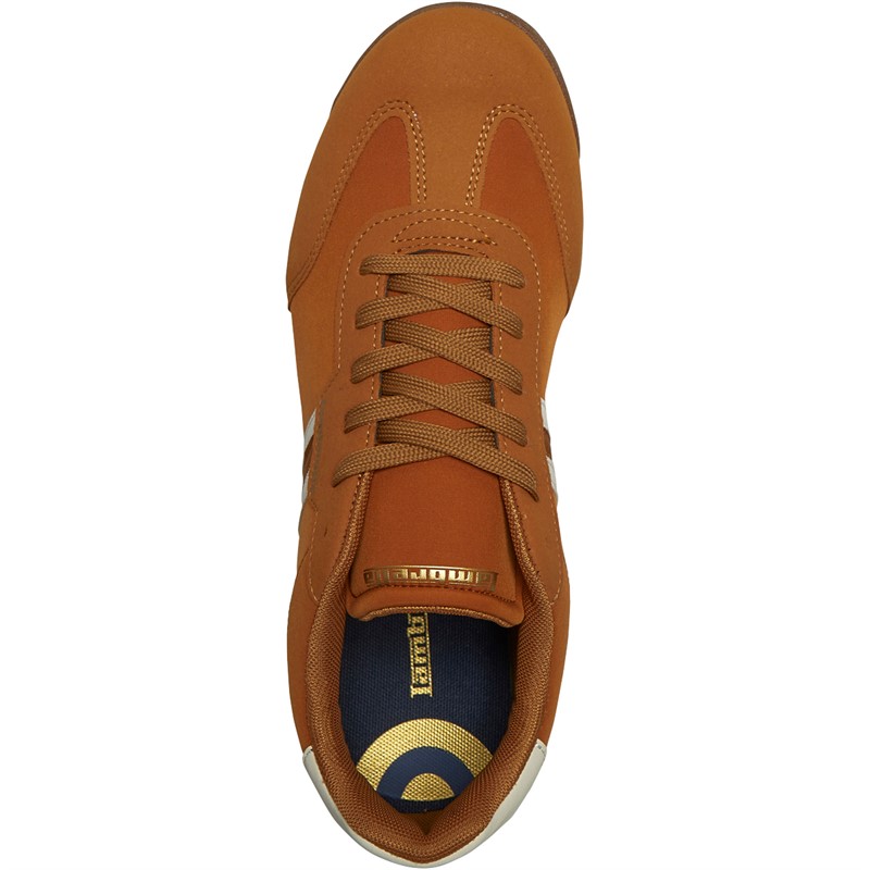 Lambretta Mens Tackle Trainers Tan