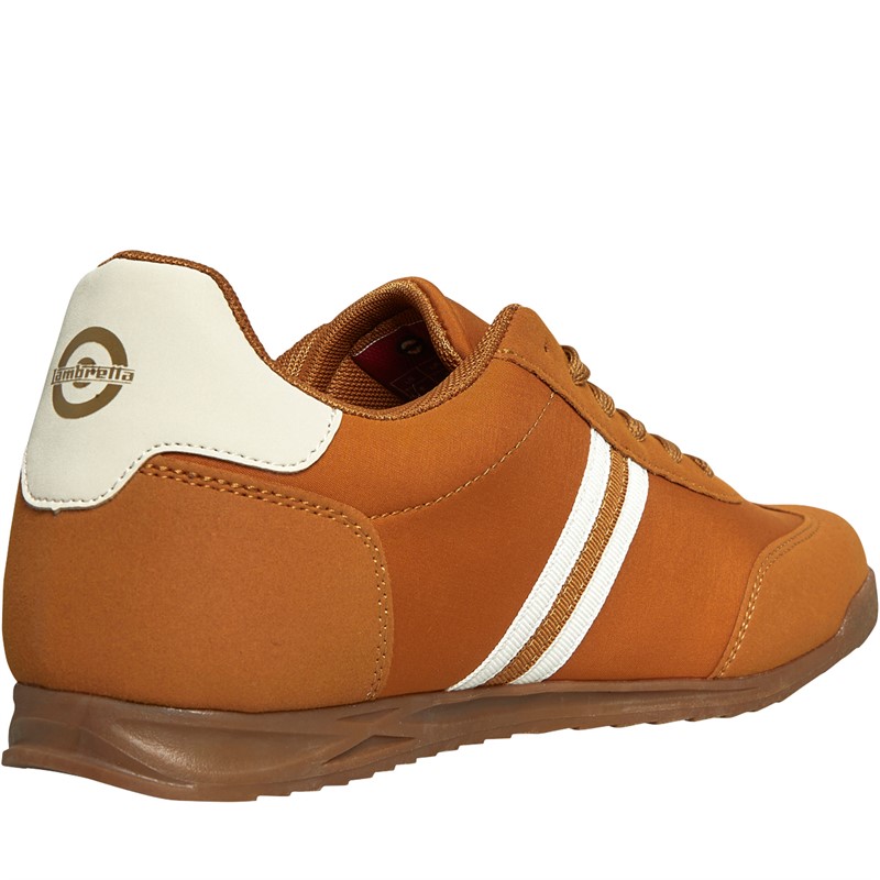 Lambretta Mens Tackle Trainers Tan