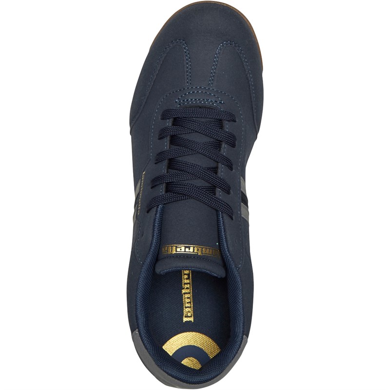 Lambretta Mens Tackle Trainers Navy