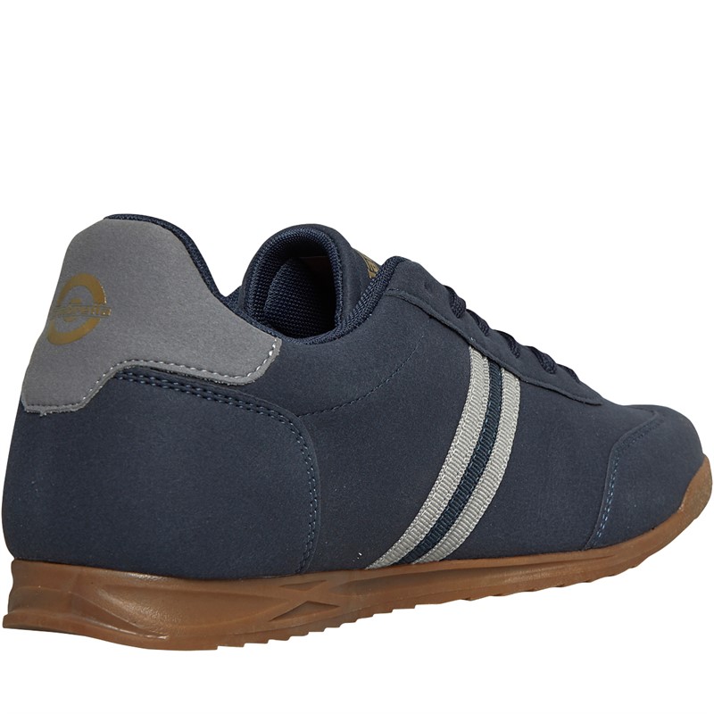 Lambretta Mens Tackle Trainers Navy