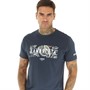 Lambretta Mens Paisley Box T-Shirt Navy