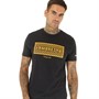 Lambretta Mens Checker Box T-Shirt Black