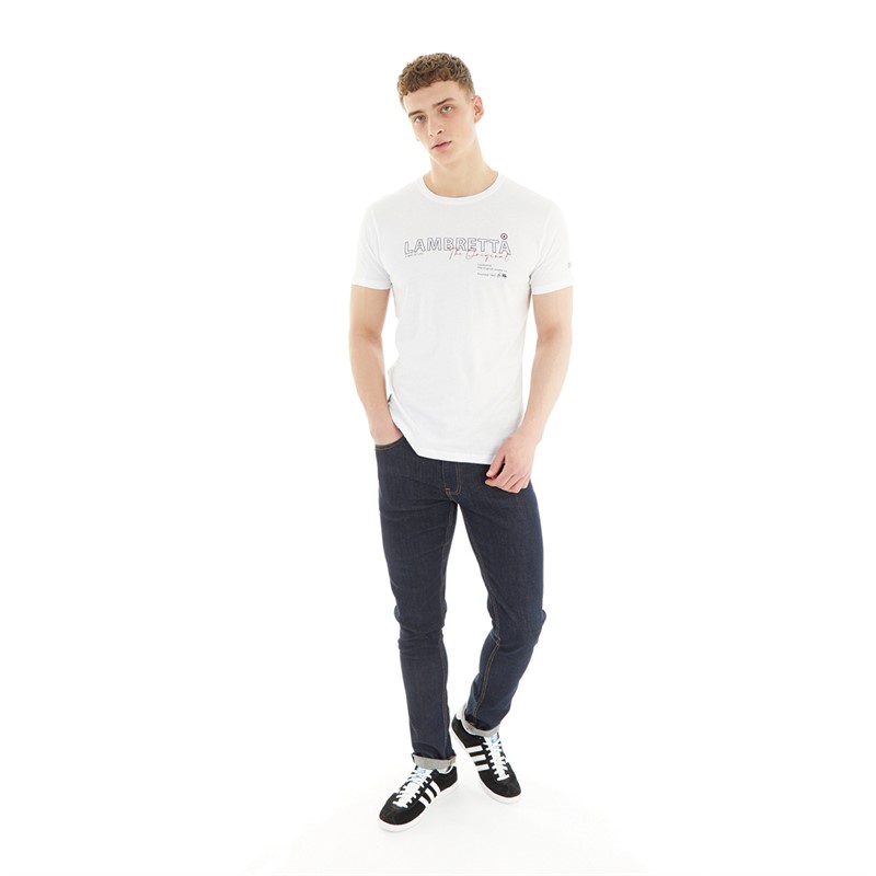 Lambretta Mens Original T-Shirt White