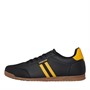 Lambretta Mens Tackle Trainers Black/Gold