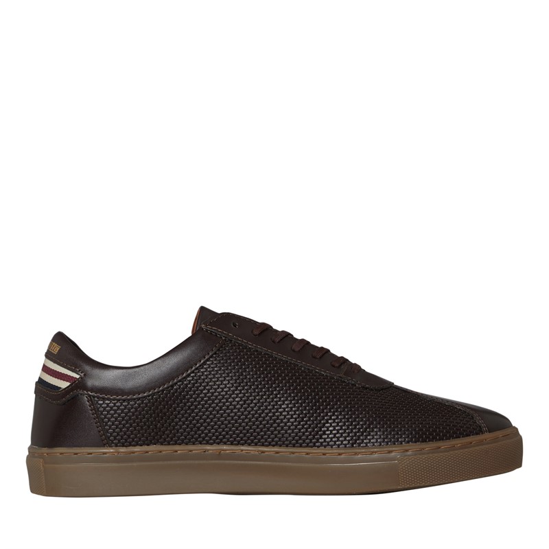 Lambretta Mens Polter Trainers Chocolate/Gum