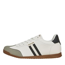 Lambretta Mens Tackle Trainers White/Black