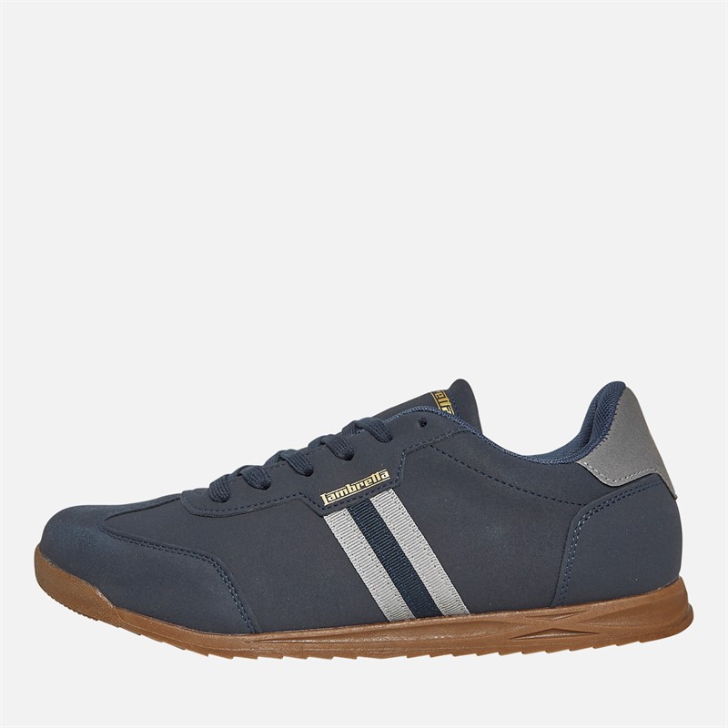 Lambretta Mens Tackle Trainers Navy/Charcoal - Size 10