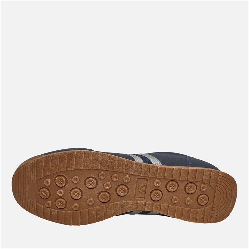 Lambretta Mens Tackle Trainers Navy/Charcoal