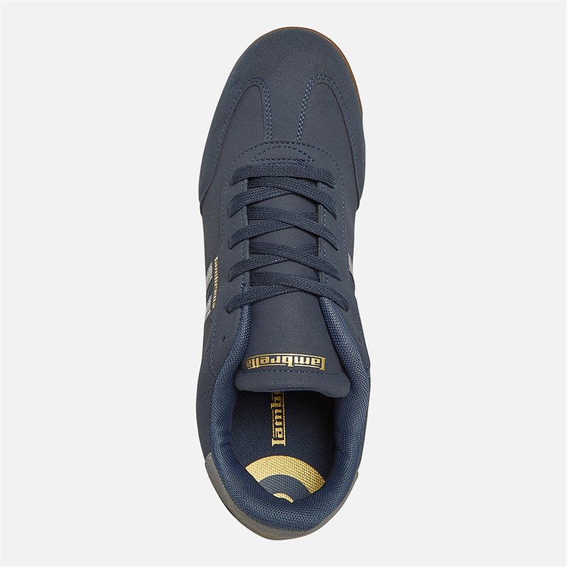 Lambretta Mens Tackle Trainers Navy/Charcoal