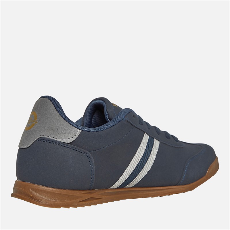 Lambretta Mens Tackle Trainers Navy/Charcoal
