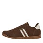 Lambretta Mens Tackle Trainers Chocolate/Cream