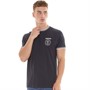 Lambretta Mens Northern Soul Tipped T-Shirt Navy/White