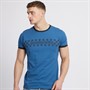 Lambretta Mens Two Tone Ringer T-Shirt Dark Blue
