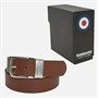 Lambretta Mens Leather Belt Tan