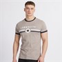 Lambretta Mens Target Ringer T-Shirt Cinder