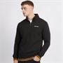 Lambretta Mens Tipped 1/4 Zip Sweat Black/Gold