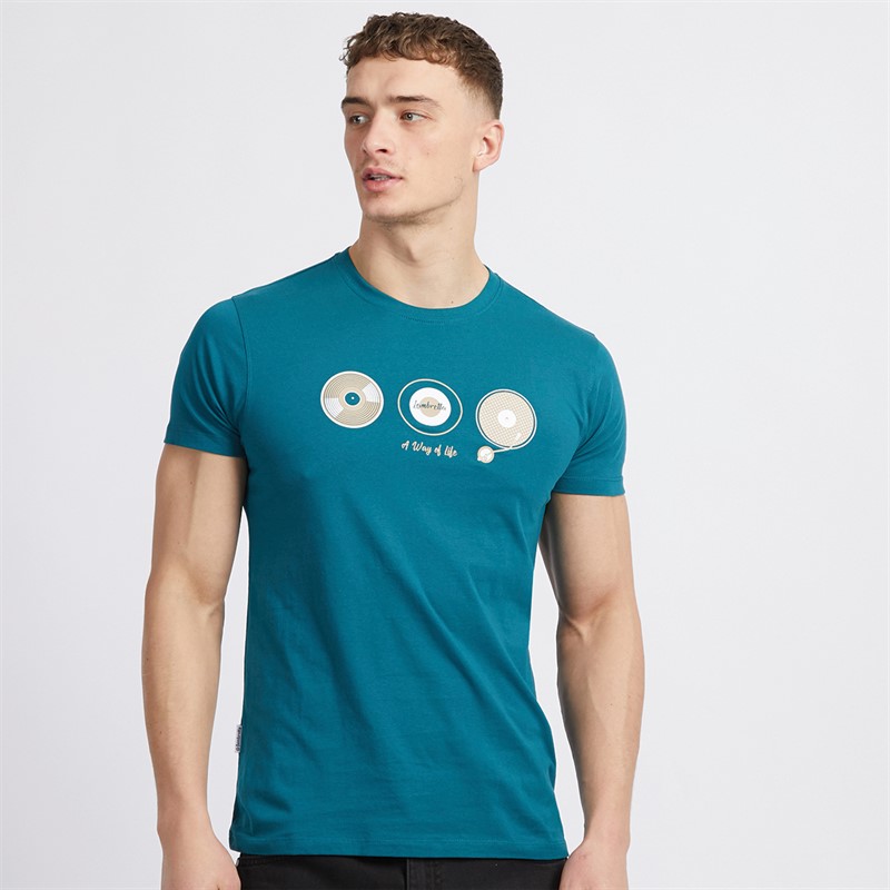 Lambretta Mens Vinyl T-Shirt Gulf Coast