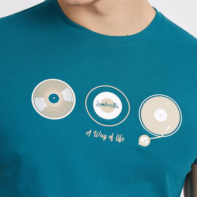 Lambretta Mens Vinyl T-Shirt Gulf Coast