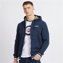 Lambretta Mens Hoodie Navy/Khaki