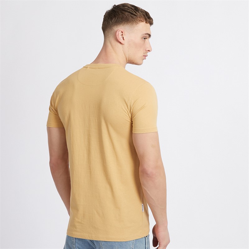 Lambretta Mens Classic Stripe T-Shirt Sand