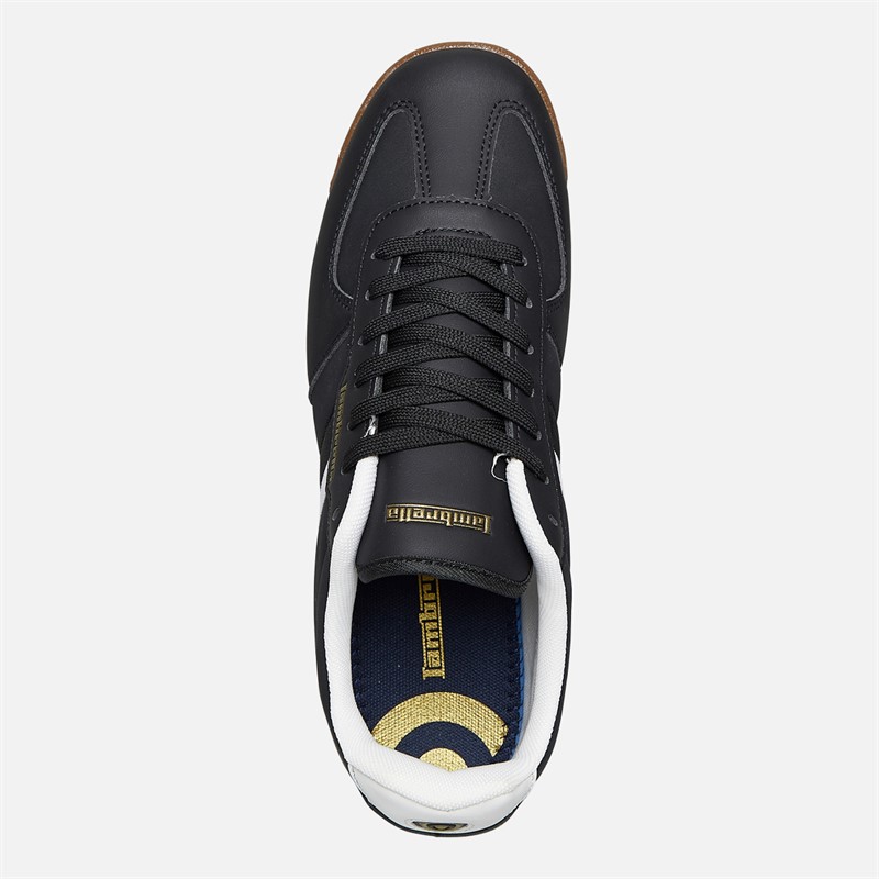 Lambretta Mens Diego Trainers Black/White