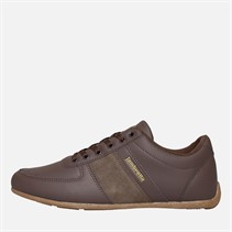 Lambretta Mens Euro Trainers Chocolate