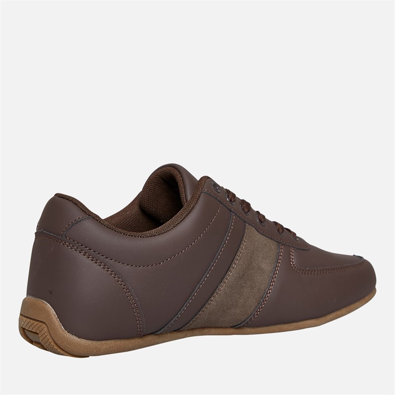 Lambretta Mens Euro Trainers Chocolate