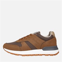 Lambretta Mens Echo 2 Trainers Tan/Choc
