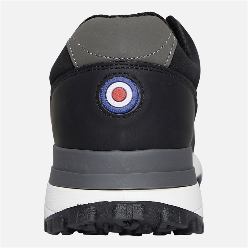Lambretta Mens Echo 2 Trainers Black/Charcoal