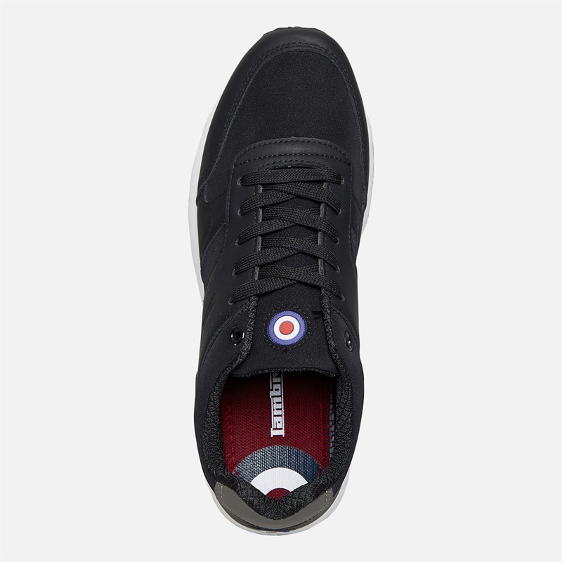 Lambretta Mens Echo 2 Trainers Black/Charcoal