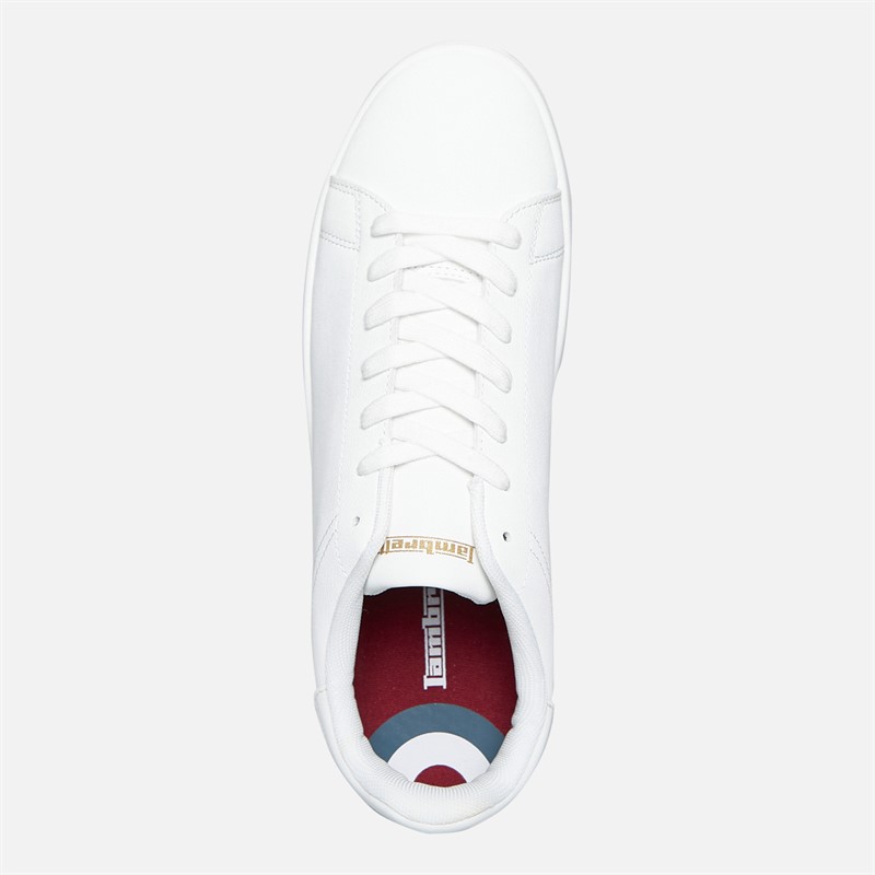 Lambretta Mens Parlour Trainers White