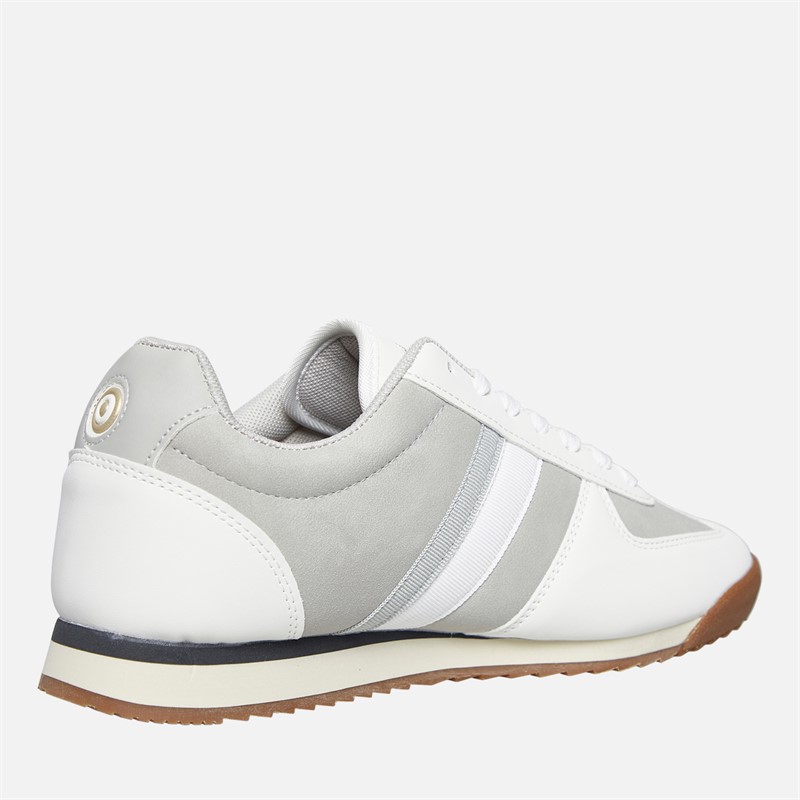 Lambretta Mens Diego Trainers White/Grey