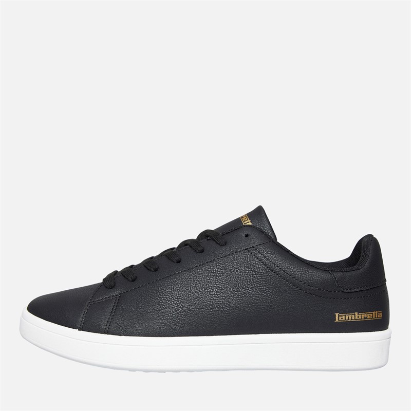 Lambretta Mens Parlour Trainers Black