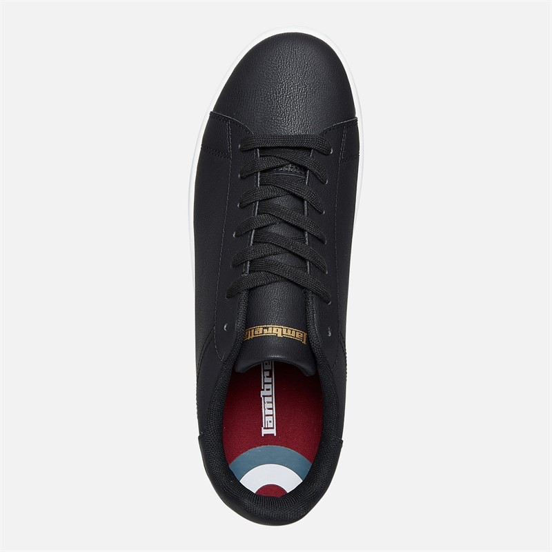 Lambretta Mens Parlour Trainers Black