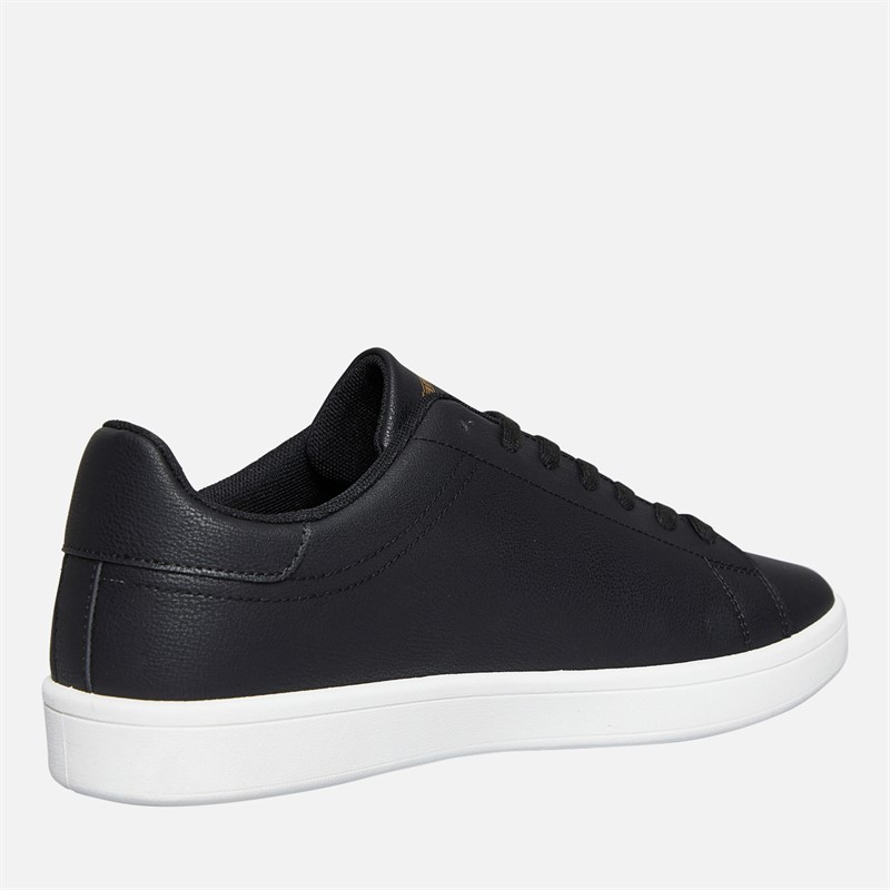 Lambretta Mens Parlour Trainers Black