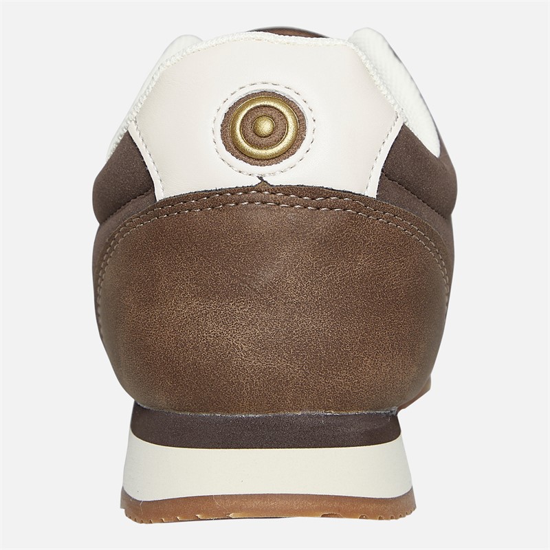 Lambretta Mens Diego Trainers Chocolate/Cream