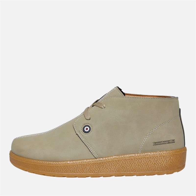 Lambretta Mens Rolando Chukka Boots Sand - Size 10