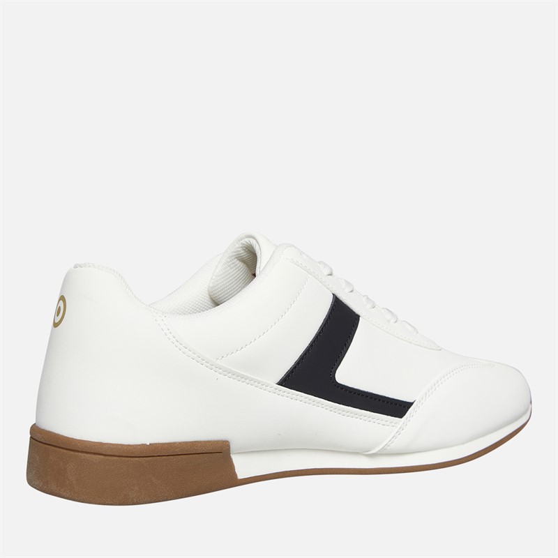 Lambretta Mens Panther Trainers White/Black