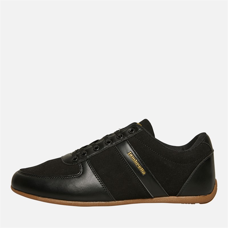 Lambretta Mens Euro Trainers I02 Black/Gum