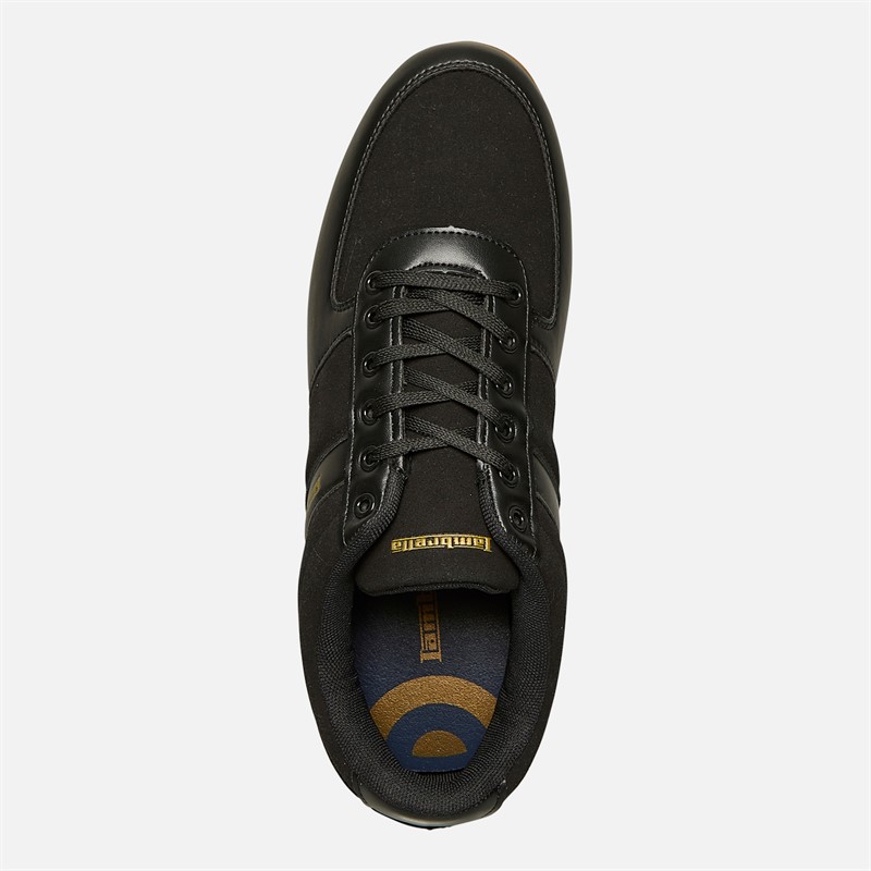 Lambretta Mens Euro Trainers I02 Black/Gum