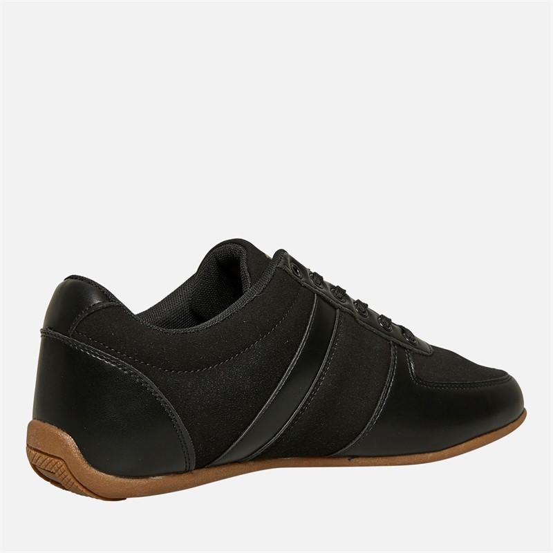 Lambretta Mens Euro Trainers I02 Black/Gum