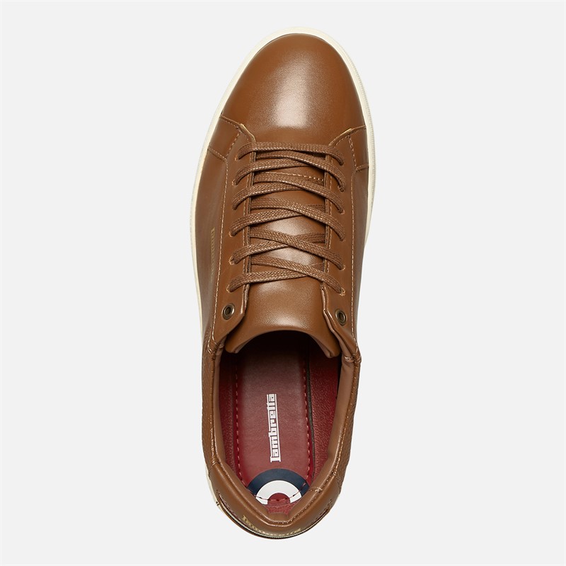 Lambretta Mens Robbie Trainers P22 Tan