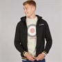 Lambretta Mens Full Zip Hoodie Black/Gold