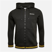 Lambretta Mens Full Zip Hoodie Black/Gold