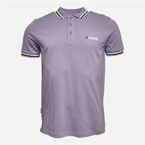 Lambretta Mens Triple Tipped Polo Dusk White/Navy/Cream
