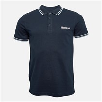 Lambretta Mens Twin Tipped Polo Navy/White/Sky