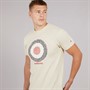 Lambretta Mens Geo Target T-Shirt Stone